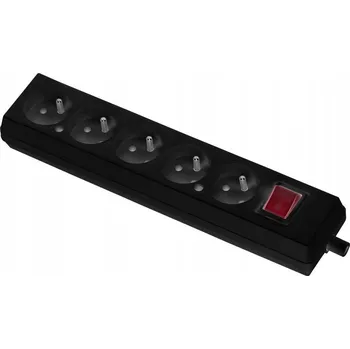 Elektrická zásuvka Prodlužovací přívodní kabel s vypínačem Jonex černý