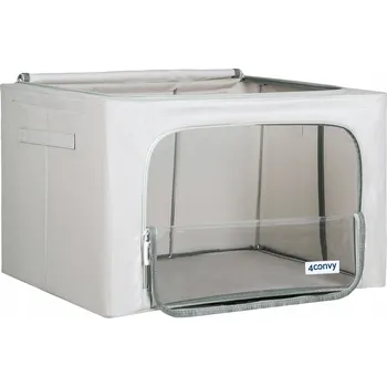 Úložný box Úložný box / Obal na povlečení, oblečení, deky s rámem, kontejner 50x40x33 cm, 66 l