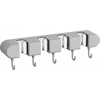 Věšák NÁSTĚNNÝ VĚŠÁK DRŽÁK NA METLY MOPA KARTÁČE HRÁBĚ PRAKTICKÝ ORGANIZÉR