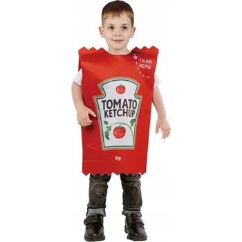 Karnevalový kostým Dětský Kostým Kečup (halenka), vel 92/104 cm