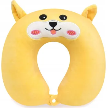 Cestovní polštářek KUFRYPLUS Cestovní polštářek s paměťovou pěnou TPMF23 Pejsek 28 x 30 cm