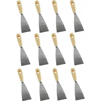 Malířská špachtle ŠPACHTLE, ŠKRABKA S DŘEVĚNOU RUKOJETÍ 60mm 12 KS