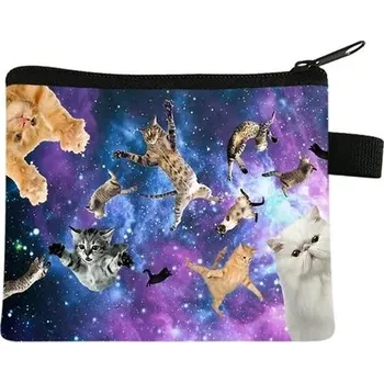 Peněženka Roztomilá mini peněženka s kočičím motivem | dětská peněženka - 023