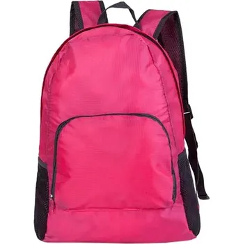Outdoorové zavazadlo Skládací ultralehký batoh na turistiku | turistická brašna - růžový