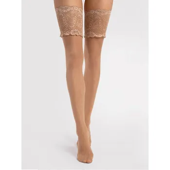 Dámské punčochy Fiore Sandrine • 4-L • světle tělová • punčochy samodržící 20 DEN