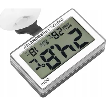 Domácí teploměr Digitální akvarijní teploměr DC16 LCD Vodotěsný teploměr do M6
