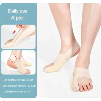 Korektor vbočeného palce | Ortopedické ponožky, Oddělovač prstů - Pravý-S-1 pár