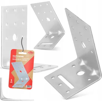 Úhloměr TESAŘSKÝ ÚHELNÍK OCELOVÝ ZESÍLENÝ 90x60x60 SPOJOVACÍ TRUHLÁŘSKÝ MONTÁŽNÍ