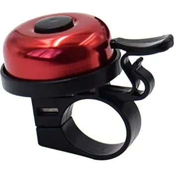 Zvonek na kolo Sportovní kovový zvonek na kolo | Cyklistická výbava, alarm na kolo - 1ks červená