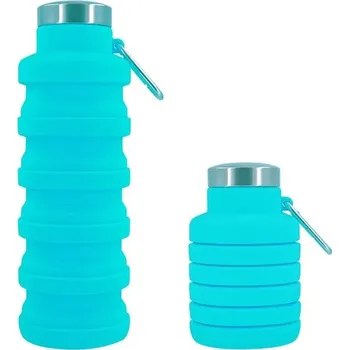 Skládací sportovní láhev na vodu | cestovní láhev 1 ks - nebesky modrá