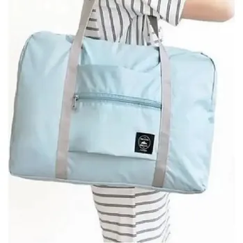 Cestovní taška Skládací cestovní vodotěsná taška z nylonu - B Nebesky modrá