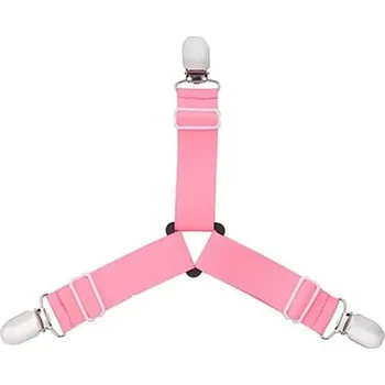 Prostěradlo Upínací klipy na prostěradlo | držák matrace - 1 ks růžová