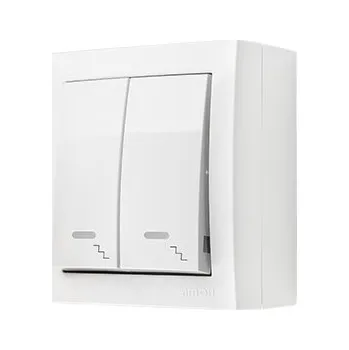 vypínač Schodišťový spínač Kontakt-Simon Aquaclick bílý