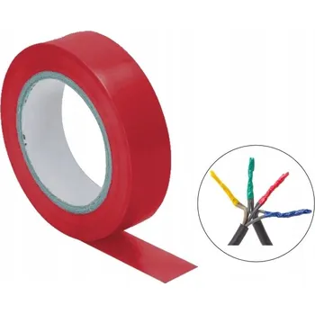 Izolační páska IZOLAČNÍ PÁSKA 19 mm x 20 m x 0,15 mm ČERVENÁ TSE 1925 R TRYTYT