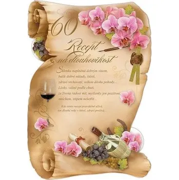 Argus 15-8007c60 přání k šedesátým narozeninám