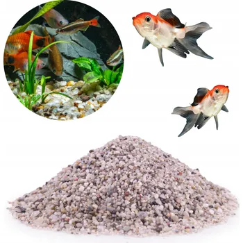 Dekorace do akvária Písek do akvária Stelivo Křemičitý Šedý 1-3mm 16kg