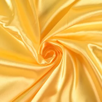 Strečový satén lesklý žlutý