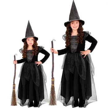 Karnevalový kostým Dívčí kostým černá čarodějnice - pro věk 1-2 let