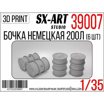 Plastikový model SX-ART 1/35 German Barrel 200l (6 pcs.)