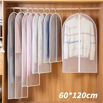 Pytel na prádlo Vak na oblečení s průhledným oknem a zipem | ochranný pytel - 1ks 60x120cm