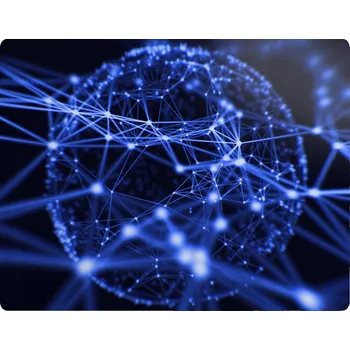 Miska pro psa Podložka pod misku pro psy a kočky, modrý vzor, 45x35 cm