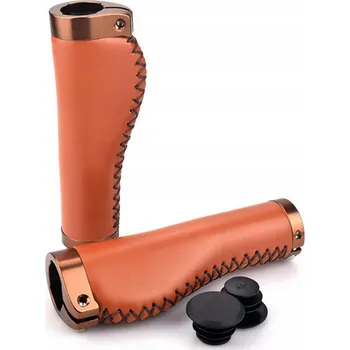 grip FMXTR Gripy na kolo se dvěma objímkami 138mm ERGONOMICKÉ HNĚDÉ 180g