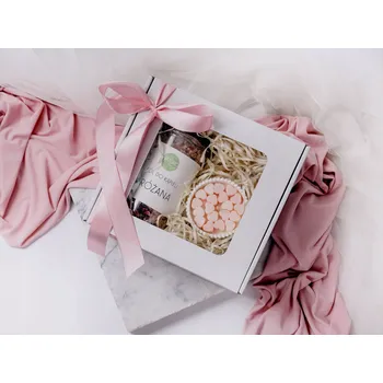 Kosmetická sada Dárek sada na Valentýna Svíčka Love Salt ECO