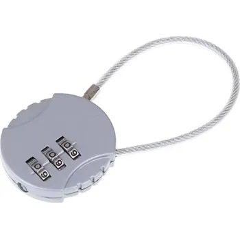 Zámek na kolo Digitální kódový zámek na kufr | Mini zámek na kód - stříbro