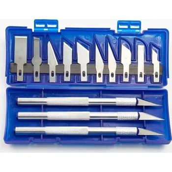 Kuchyňský nůž 13dílná sada řezbářských nožů z hliníku | modelářský nůž 13 ks