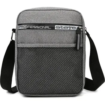 Pánská voděodolná crossbody taška | pánské kabelky, pánská móda - světle šedá