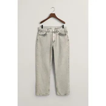Chlapecké kalhoty DŽÍNY GANT RELAXED JEANS GREY WORN IN