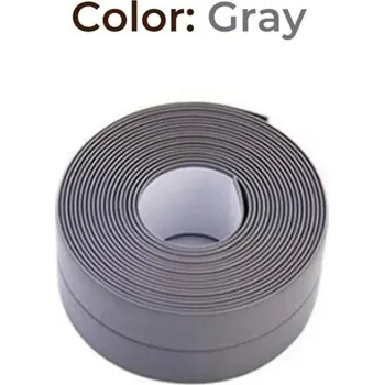 Lepicí páska Vodotěsná těsnící páska pvc do koupelny | samolepicí páska - šedá,2.2cmx3.2m