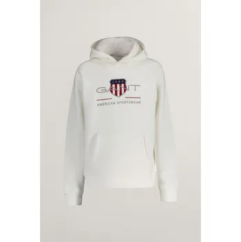 Dívčí mikina MIKINA GANT ARCHIVE SHIELD HOODIE EGGSHELL