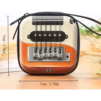 Retro plechová mini peněženka s vintage vzorem | úložné pouzdro 2 ks - 2KS B