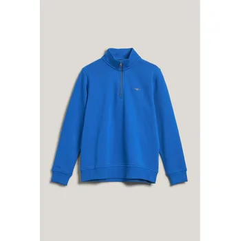 Dívčí mikina MIKINA GANT SHIELD HALF ZIP SWEATSHIRT GREECE BLUE
