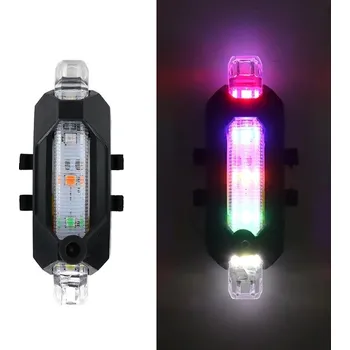 Cyklosvítilna Název: Vodotěsné LED světlo na kolo s USB nabíjením Popis: - barvitý