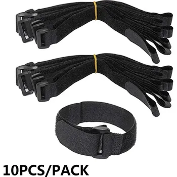 Stahovací páska Nylonové vázací pásky | Samolepící pásky pro kabely a kolo 10 ks