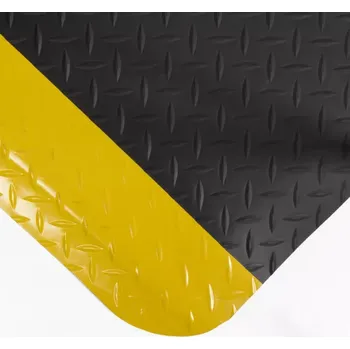 Rohožka Černo-žlutá protiúnavová protiskluzová rohož Deckplate ReGen70 - délka 18,3 m, šířka 90 cm, výška 1,5 cm