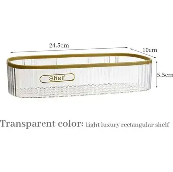 police Plastová závěsná police koupelnová kuchyňská | Úložné police, Regály - Průhledný pruh