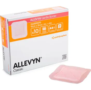 Krytí na ránu Allevyn Gentle Border 10 x 10 cm bal=10ks