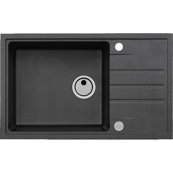 Granitový dřez Jednokomorový granitový dřez Alveus Intermezzo 130 černý
