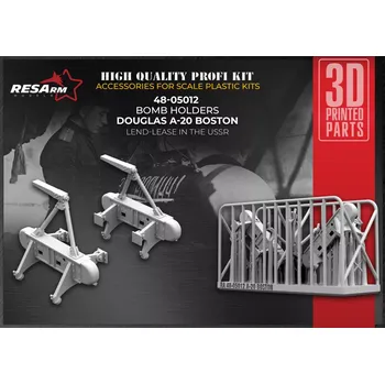 Plastikový model RESARM 1/48 A-20 BOSTON Bomb Holders (2 pcs.)