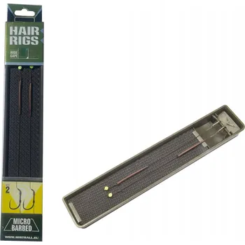 Rybářský háček Háčky s návazcem Mistrall HAIR RIGS - WIDE GAPE, 2 ks