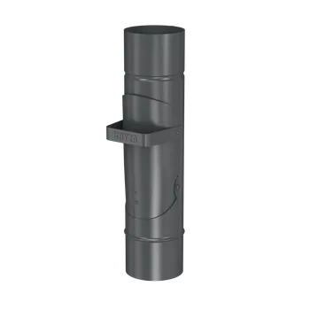 okap BRYZA Klapka na dešťovou vodu pozinkovaná Ø 100 mm, Antracit RAL 7021