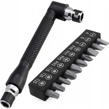 Šroubovák Úhlový šroubovák Nela-Styl 1/4" se sadou bitů