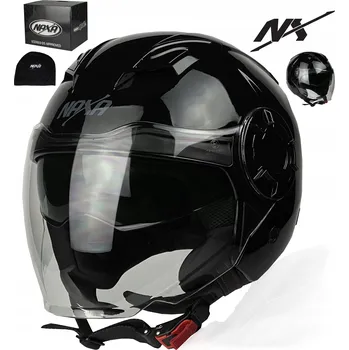 Helma na motorku OTEVŘENÁ MOTOCYKLOVÁ PŘILBA NAXA S23 vel S CLONOU