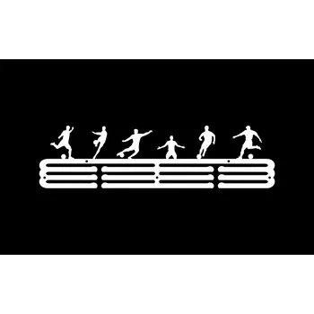 Věšák Fotbalisté #2 BÍLÝ Věšák na medaile 60cm kovový