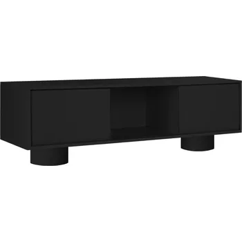 Televizní stolek noo.ma Černý TV stolek Taro 160 x 42 cm