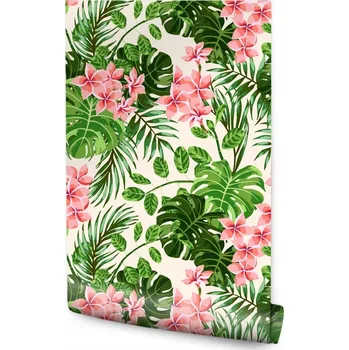 Fototapeta Tapeta Krásné Tropické Listy a Květy /80836231