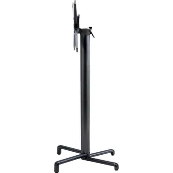 Zahradní stůl Nardi Antracitově šedá hliníková stolová sklápěcí podnož Scudo 107 cm